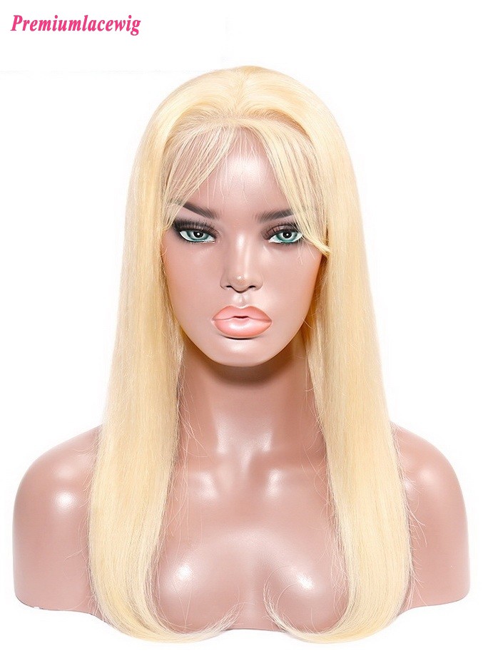 613 Blonde Color 360 Lace Wig Straight Brazilian Human Hair 20inch