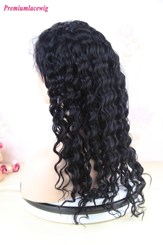 Premium Lace Front Wig Malaysian Loose Curl Human Hair 22inch