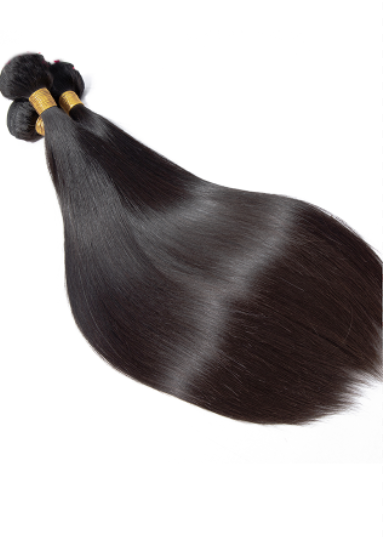 Straight Hair Brazilian Straight Human Hair Weave Bundles Natural Black 1 pc