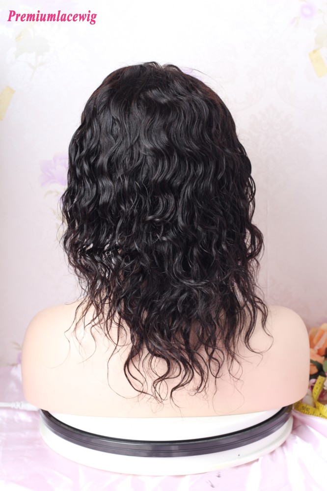 Clearance sale 10inch Natural Wave 360 Lace Human Hair 130% Density Wig