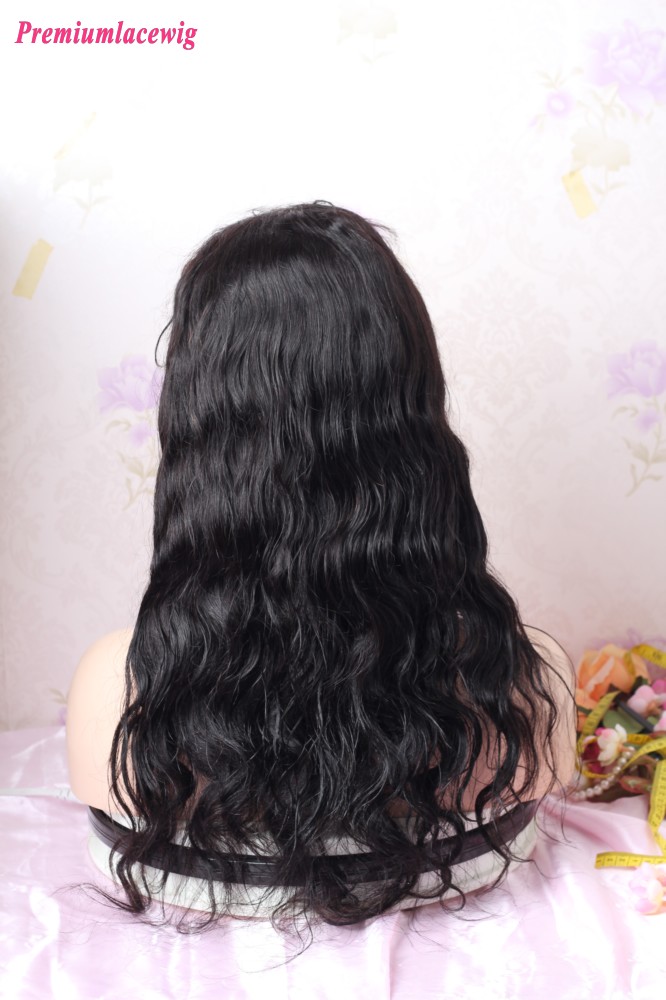 Clearance sale 20inch Natural Color Body Wave 360 Lace Human Hair Wig 180 Density