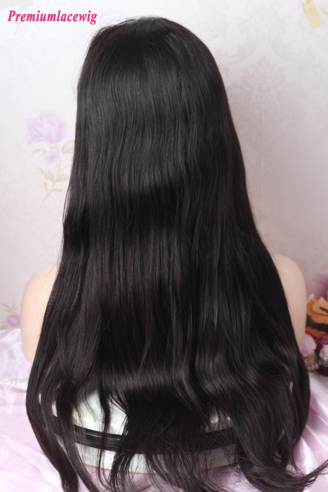 Silk Top 20inch Natural Color Straight Full Lace Wig