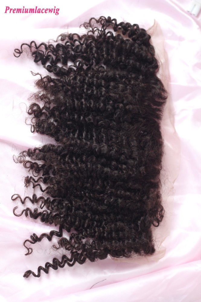12inch Jeri Curly Lace Frontal Brazilian Hair 13X4