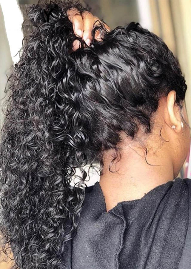 Brazilian Deep Curly Full Lace Wig 22inch Color 1 clearance sale