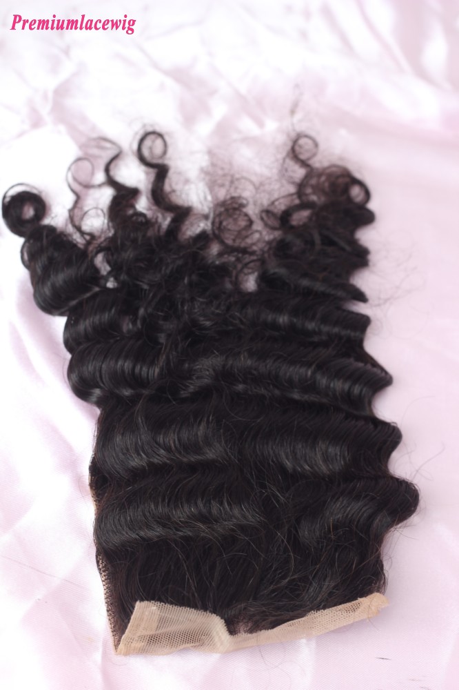 Deep Wave Hair Lace Closure Hair 12inch