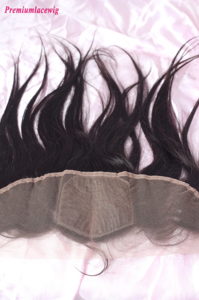Straight Lace Frontal Brazilian Hair 13X4 12inch Three Part