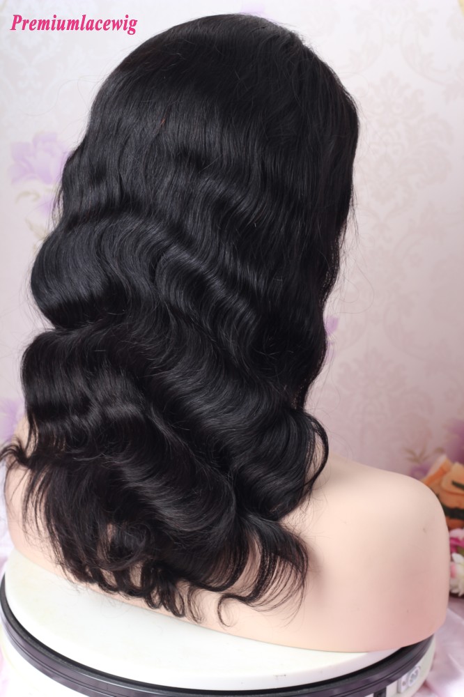 Body Wave Brazilian 13x4 16inch Lace Front Wig Virgin Human Hair