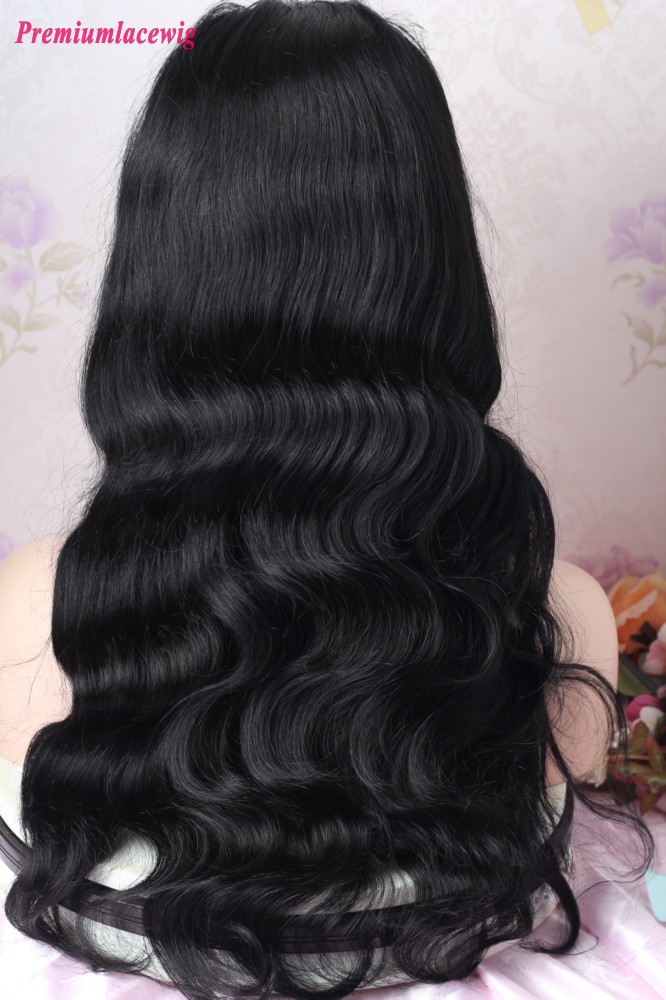 Body Wave 20inch 13x4 Lace Front Wig 150 Density Color 1