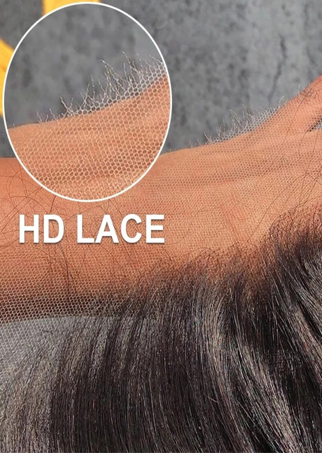 Straight 5x5 HD Lace Closure Peruvian Human Hair Transparent Lace Frontal Closure Free Part