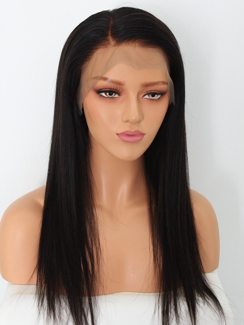 Lace Human Hair Wigs Prepluck Straight Lace Front Human Hair Wigs With Baby Hair