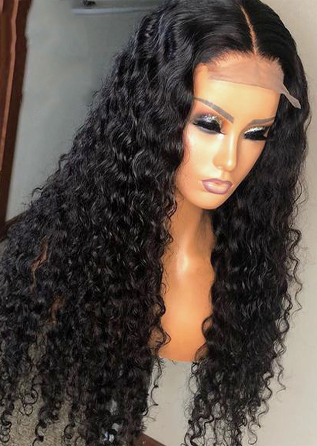  Closure Wig Human Hair Lace Frontal Wigs 4x4 Curly Lace Front Human Hair Wigs Pre Plucked
