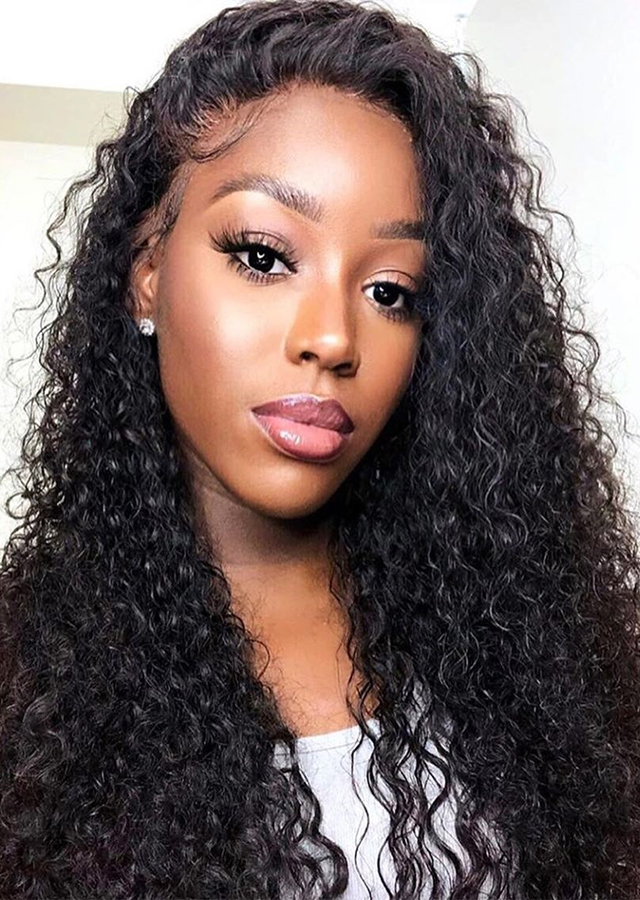 HD Lace Front Human Hair Wigs Brazilian Curly Wig For Black Women Curly Human Hair Wigs Pre Plucked Frontal Wig