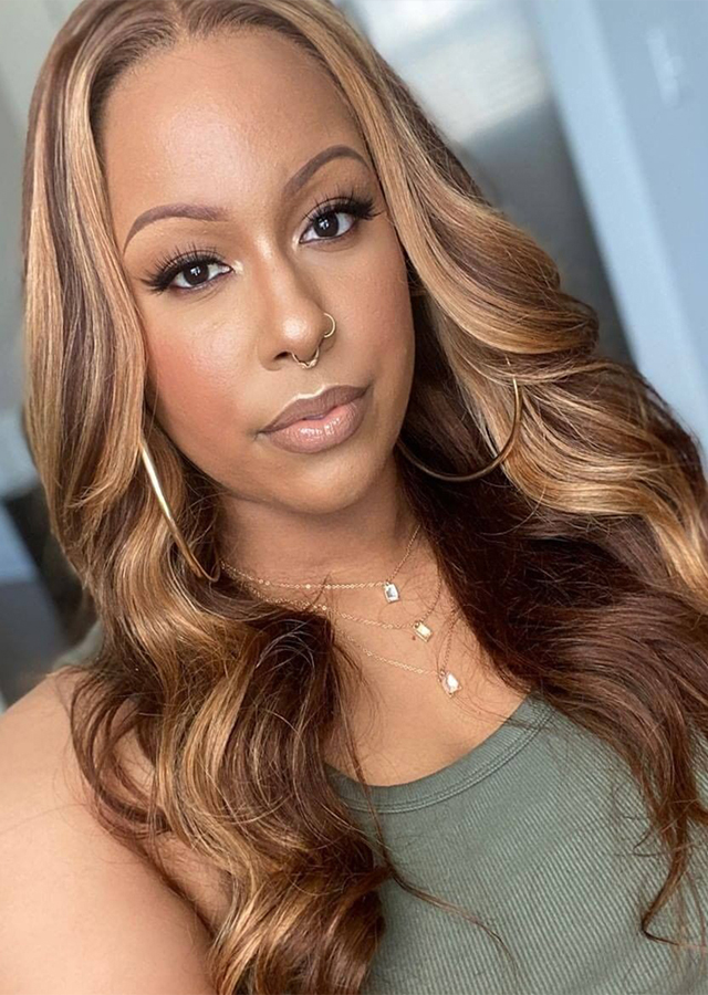 piano ombre color 1B 427 Body Wave Lace Front Wig Brazilian Colored Human Hair Wigs For Women Honey Blonde 