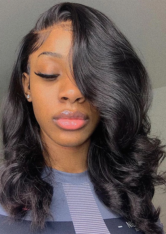 Body Wave Lace Front Wig Human Hair Wigs For Black Women Pre Plucked 