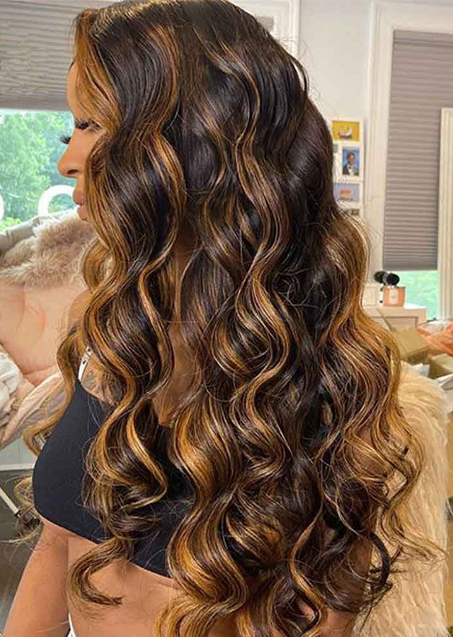  Ombre Human Hair Wig Colored Loose Wave Wig Pre Plucked With Baby Hair 13x4 Lace Front Human Hair Wigs Glueless 150 Rem