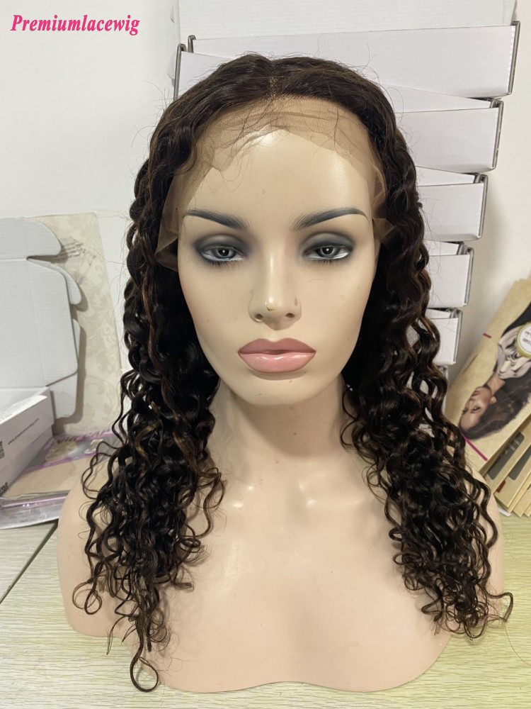 Color 2 With Highlight 30  Loose Wave T part Lace Wigs 