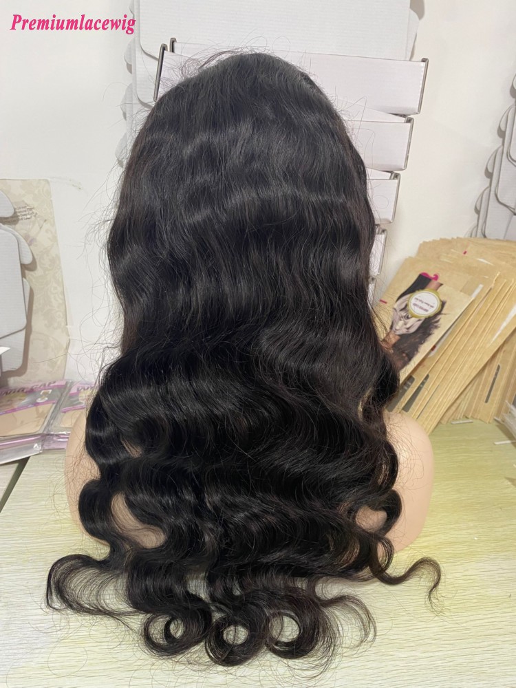 Peruvian 22inch Body Wave 13x6 Lace Front Human Hair Wigs With Baby Hair