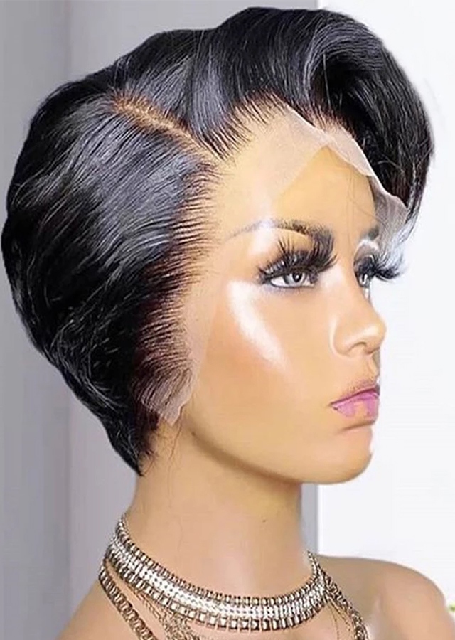 Pixie cut full lace wigs