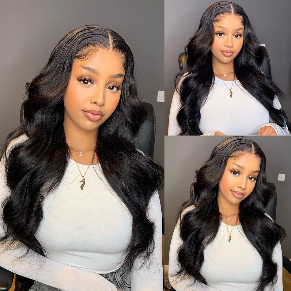 Body Wave Lace Front Human Hair Wigs For Black Women 