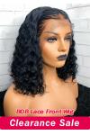 Clearance Sale!BOB 13x6 Lace Front Wig Deep Curly Brazilian Virgin Hair 10inch