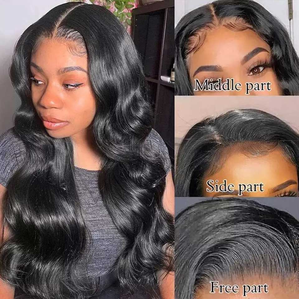 HD Body Wave 13x6 HD Lace Wig 13x4 Lace Front Human Hair Wigs