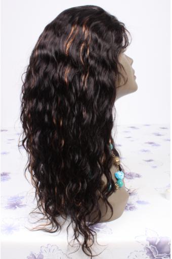 18inch color1B highlight#30 Brazilian hair lace front wig