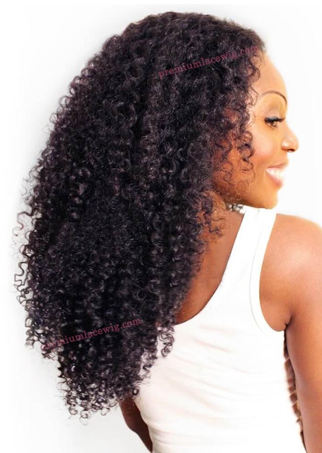 afro kinky human hair full lace wig
