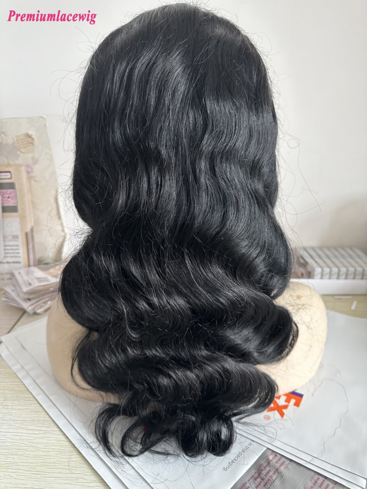 Full Frontal 13x6 Lace Wig 20inch Body Wave 180 Density Bleached knots