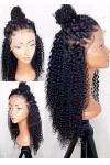 20inch Afro Curly Brazilian Virgin Hair 150% Density Full Lace Wigs
