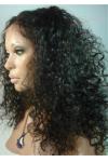 Deep Curly Brazilian Full Lace Human Hair Wigs 18inch