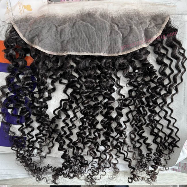 13x4 Lace Frontal Deep Curly 20inch Lace Frontal Closure Pre Plucked