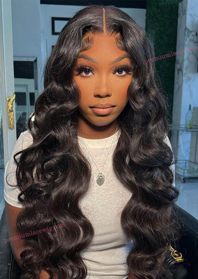 Invisible 5x5 HD Lace Closure Wig Body Wave For Black Women