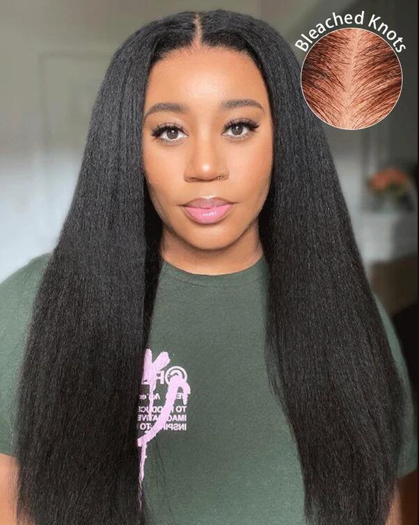 Kinky Straight 360 Lace Wig 22inch 180% Density