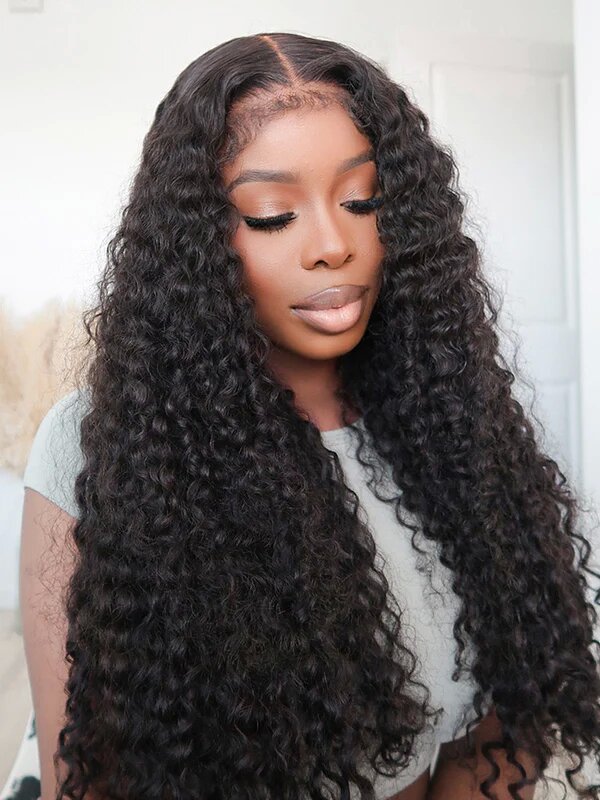 Brazilian 13x4 Lace Frontal Human Hair Wigs with Baby Hair 250 Density Kinky Curly