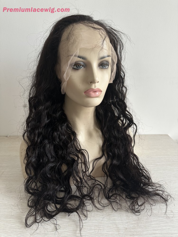 360 Lace Wig Natural Wave 26inch 180 Density Natural Color