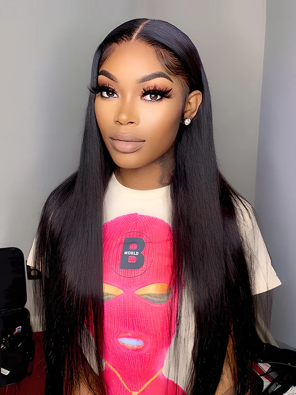 Silky Straight Wholesale Full Lace Human Hair Wigs Mongolian Hair 20inch