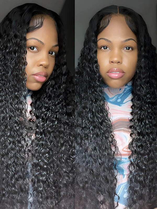 Kinky Curly Brazilian Hair 22inch 150% Density 360 Lace Wigs Preplucked
