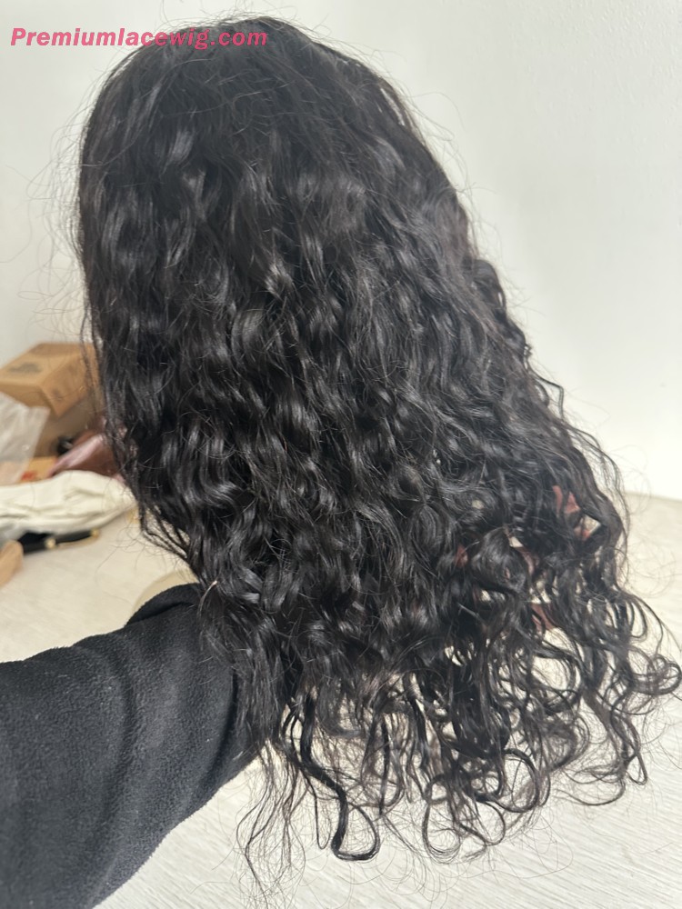 Wear and Go Wig HD Lace Human Hair Wig Water Wave 16inch