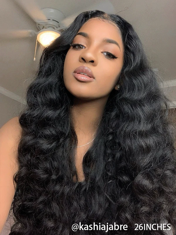 Loose Curly Wigs For Black Women 24 inches Lace Front Wig With Baby Hair 13x6 Lace Wigs