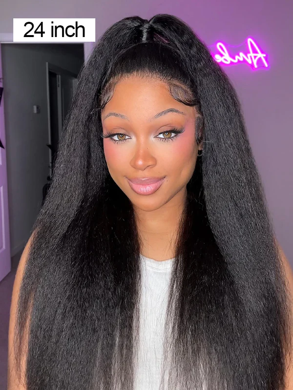 Indian Yaki Straight Full Lace Wig 22inch