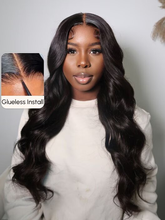 HD Body Wave Lace Front Wig Pre Plucked Lace Front Human Hair Wigs