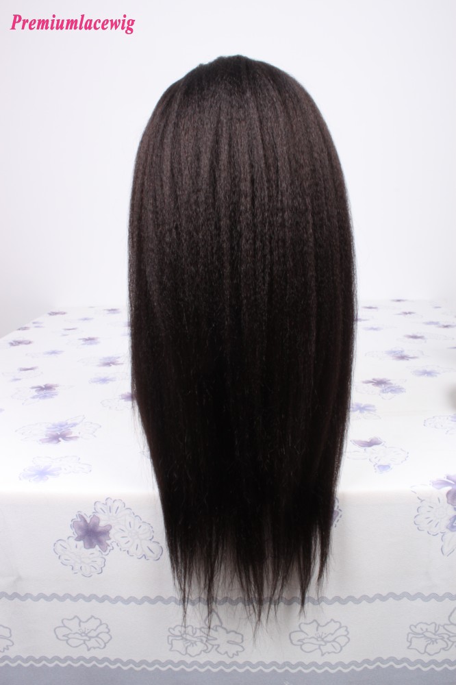 2018 kinky straight lace front wig style