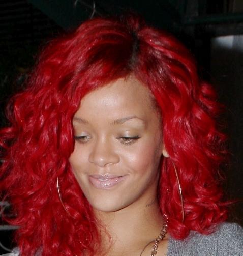 Fashion red human hair wigs for women