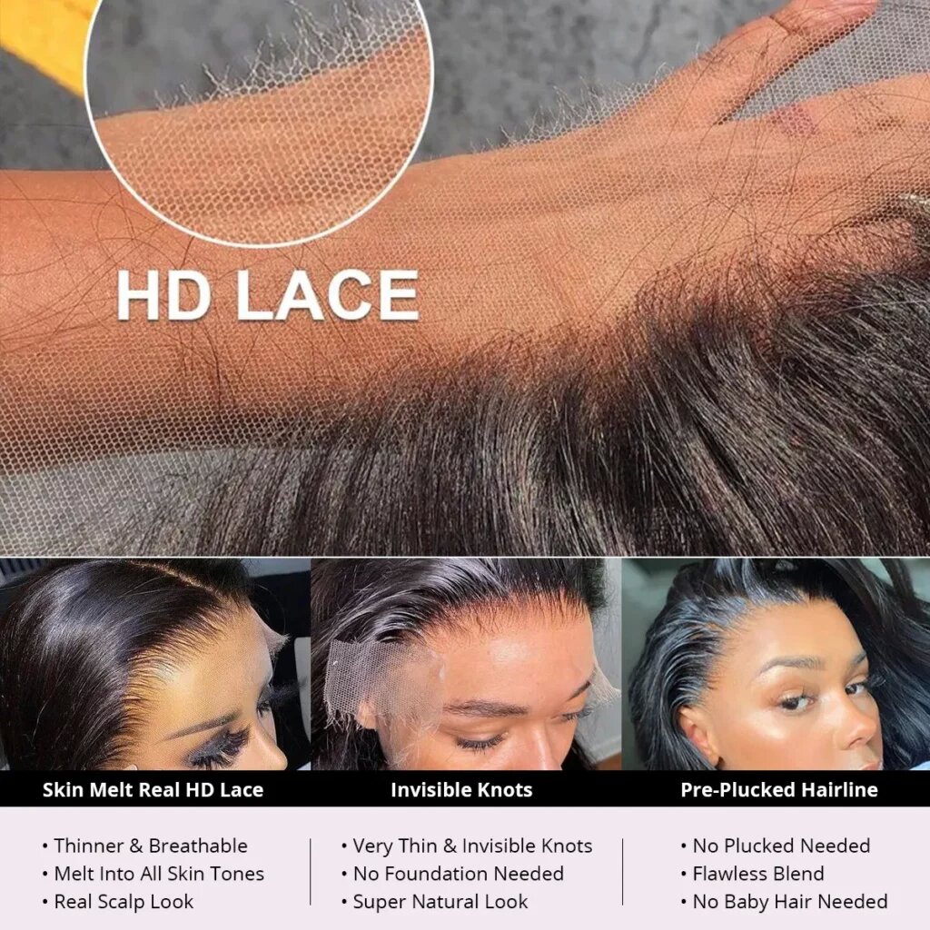360 HD Lace Wig Human Hair 