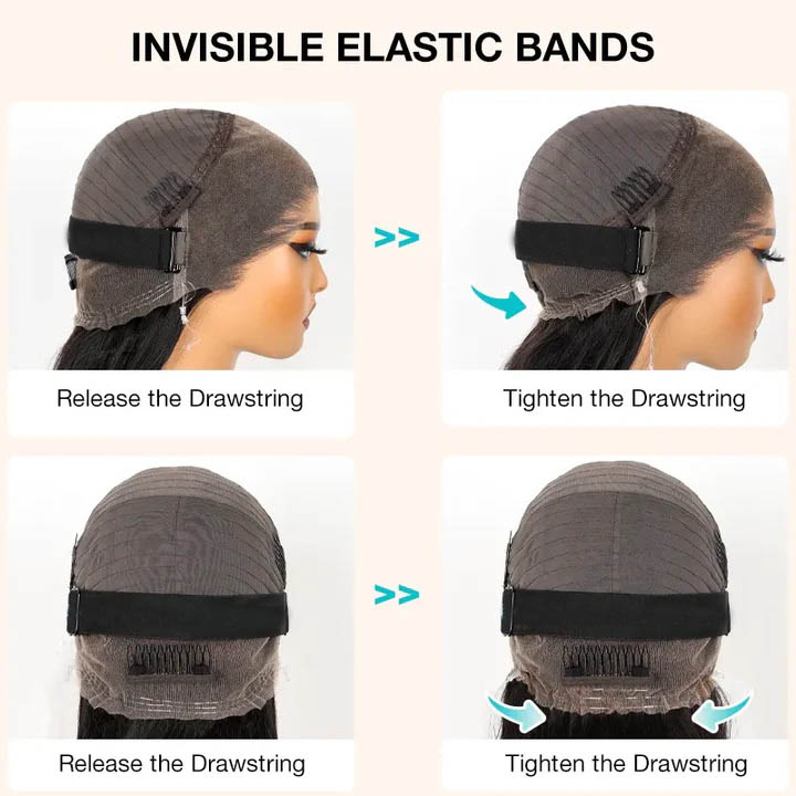 invisiable strap 360 lace wig