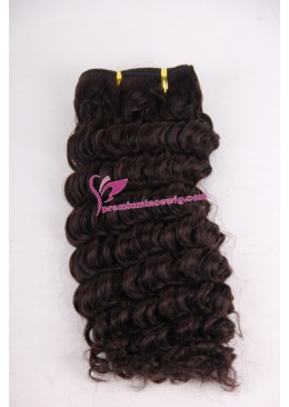 12inch 2# deep wave hand made hair weft PWC289