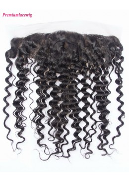 12inch Deep Wave Lace Frontal Brazilian Hair 13x4