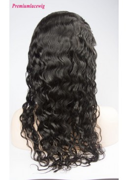 18inch Deep Wave Brazilian Virgin Hair Full Lace Wigs