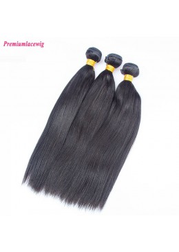 16 inch Light Yaki Brazilian Hair Human Hair Bundles, 1pc