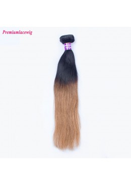 16 inch Omber Two Tone Hair 1B/30 Straight Peruvian Hair Human Hair Bundles